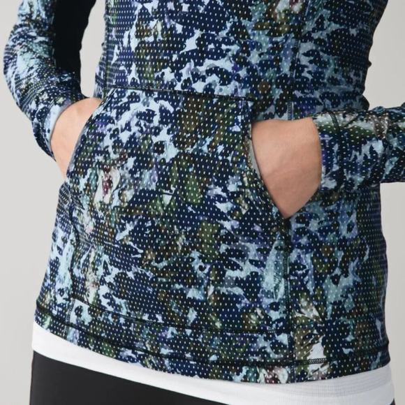 Lululemon Runbeam Hoodie Floral Sport White Multi/ Black 17877 - Picture 5 of 15